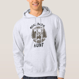 Nature Outdoor Grey Real Dads PERSONALIZE Hoodie