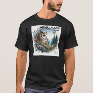 Nature Owl Printed - Animal Art T-Shirt