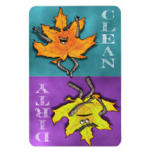 Nature Pal Maple Dishwasher Magnet | Clean & Dirty