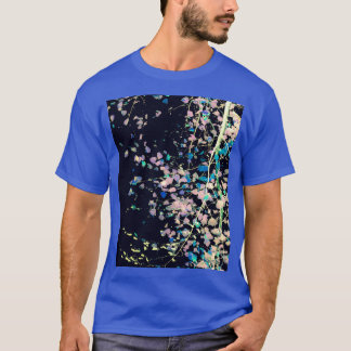 Nature Pattern 4 Birch Blue Graphic T-Shirt