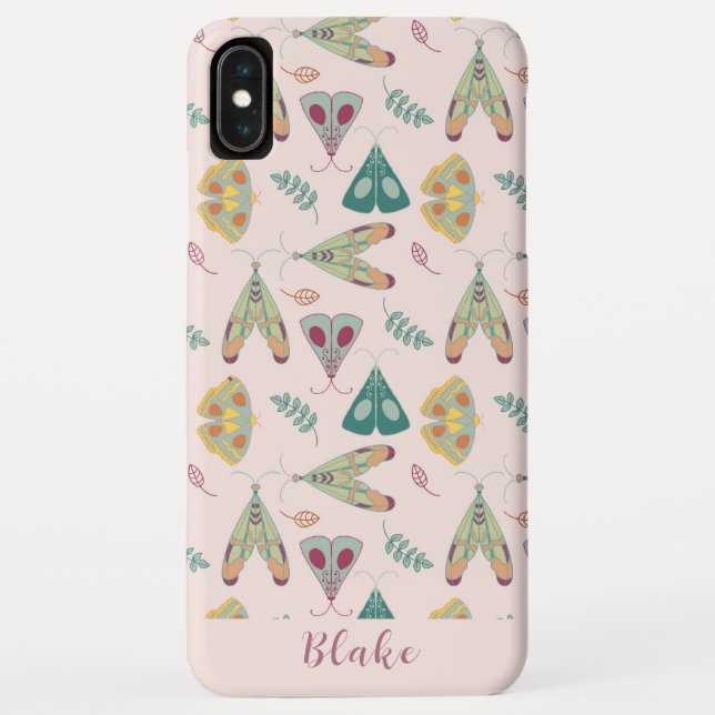 Nature Pattern Moths  Case-Mate iPhone Case (Back)