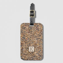 Nature Pebble Stones Photo with Monogram