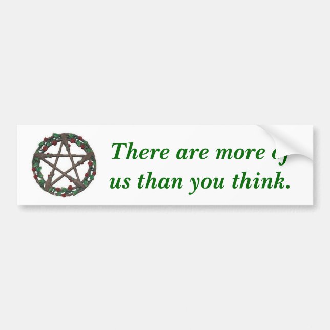 Nature Pentacle Bumper Sticker (Front)