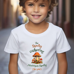 Nature Personalise Boy Girl Retro Family Reunion Toddler T-Shirt