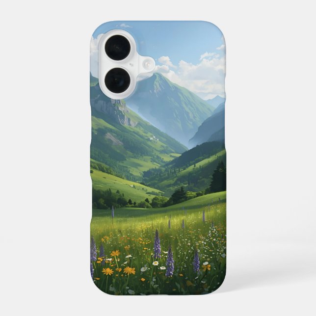 Nature Phone Cover – Wildflower Valley Art (Back)