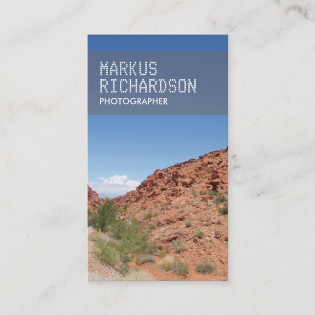 NATURE PHOTO Business Card for Photographers (Front)