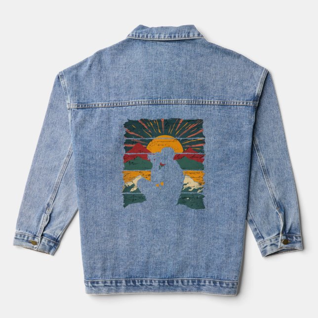 nature photographer vintage denim jacket (Back)
