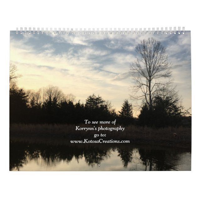 Nature Photography by 2020 Korrynn Calendar (Back)