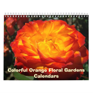 Nature Photography Calendar Colourful Orange Flora