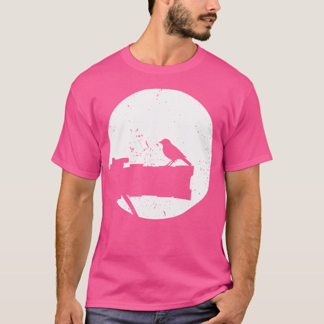 Nature Photography - Long Lens - Bird On Camera Ph T-Shirt (Front)