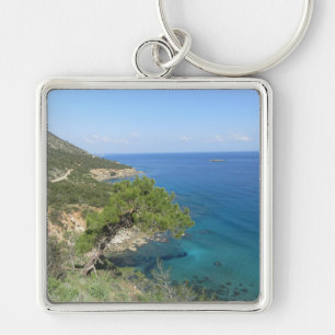 Nature Photography Mediterranean Mountain & Sea Key Ring