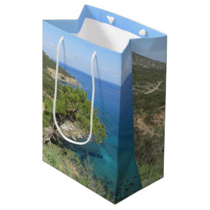 Nature Photography Mediterranean Mountain & Sea Medium Gift Bag