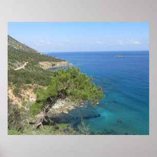 Nature Photography Mediterranean Mountain & Sea Poster