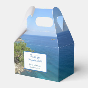 Nature Photography Mediterranean Sea Wedding Favour Box