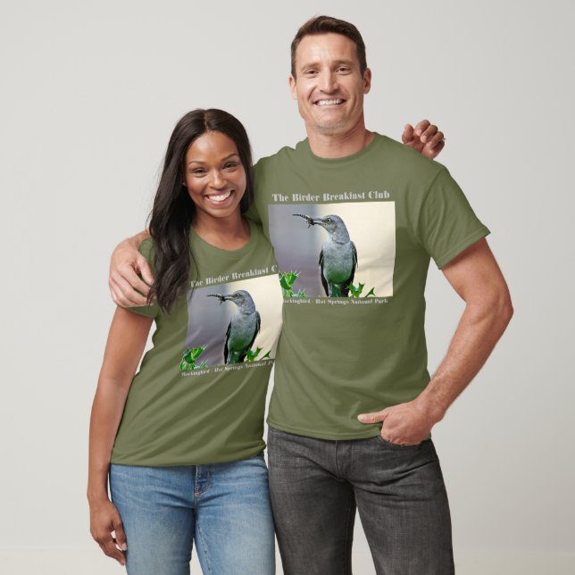 Nature Photography Mockingbird Birder T-Shirt (Unisex)
