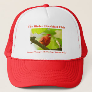 Nature Photography Summer Tanager Birder Trucker Hat
