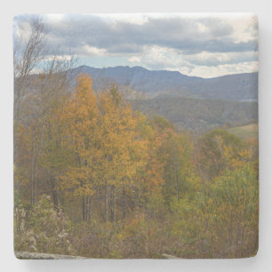 Nature Photograpy Scenic Autumn Mountain Overlook Stone Coaster