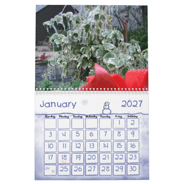 Nature Photos Calendar (Jan 2027)