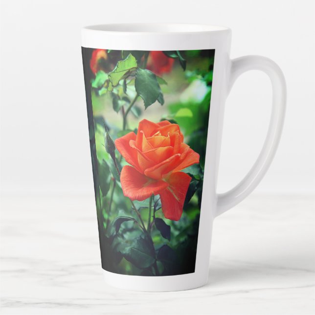 Nature Pink Flower-46458 Latte Mug (Right)