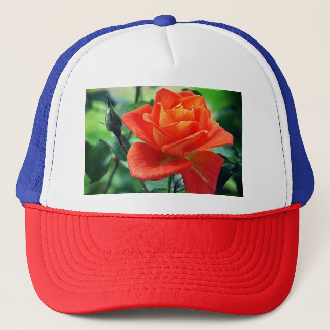 Nature Pink Rose Flower-46458 Trucker Hat (Front)