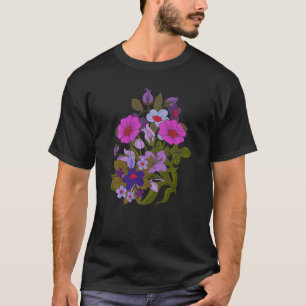 Nature Plant Botanical Wildflower Blossoms Flower  T-Shirt