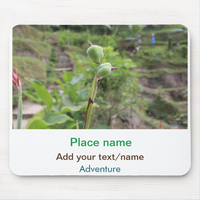 Nature plants photography beach water travel name mouse mat (Front)