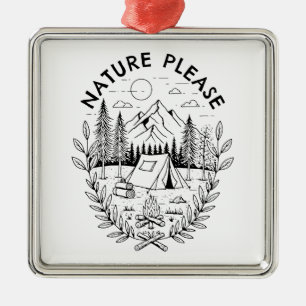 Nature Please Metal Tree Decoration