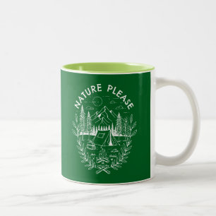 Nature Please Two-Tone Coffee Mug