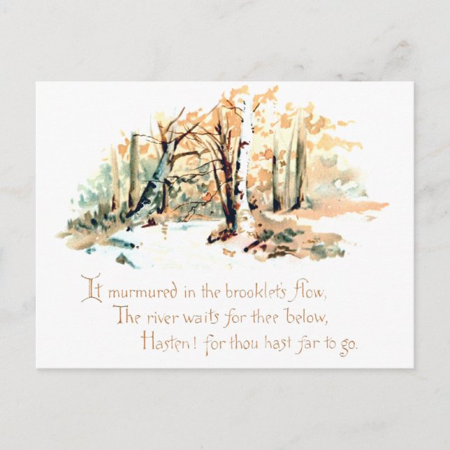 Nature Poetry Postcard (Front)