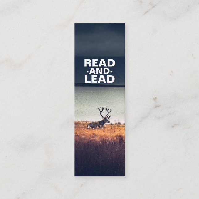 Nature Portrait Bookmark Mini Business Card (Front)