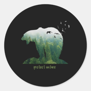 Nature Protection Environmental Protection Climate Classic Round Sticker