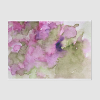 Nature Purple Green Watercolor Tissue Paper