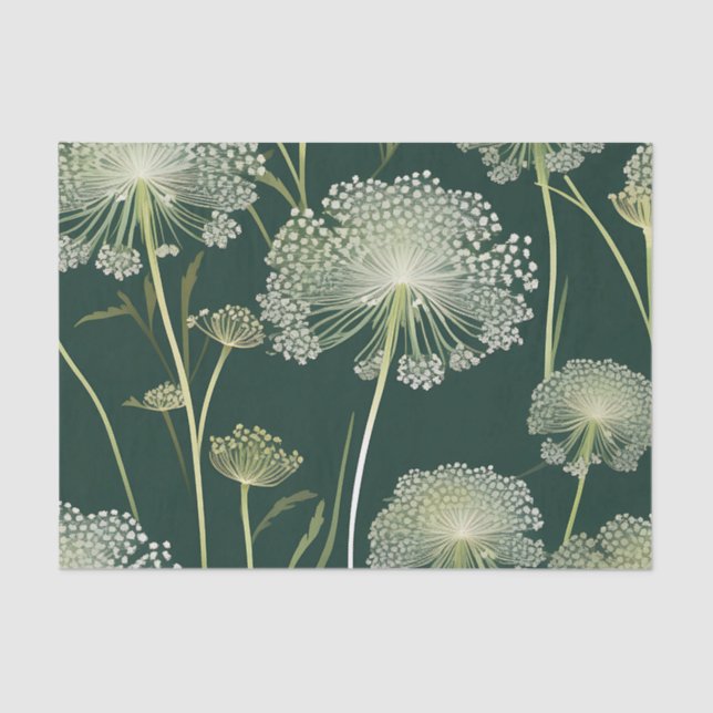 Nature Queen Anne's Lace Pattern Tissue Paper (Front)