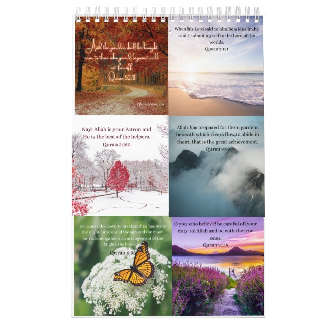 nature quranic muslim calendar (Cover)
