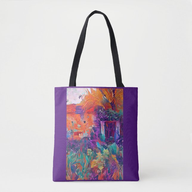 Nature reclaims a house  tote bag (Front)