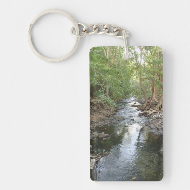 Nature rectangular Key Ring (Front)