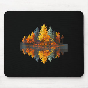 Nature reflection autumn forest outdoor graphic mouse mat