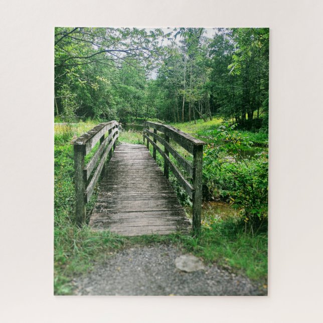  NATURE RESERVE FOOT BRIDGE JIGSAW PUZZLE (Vertical)