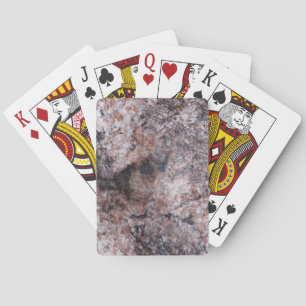 Nature Rock Texture Pinkish Playing Cards