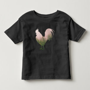 NATURE ROOSTER CHICKEN FOREST STYLE TODDLER T-Shirt