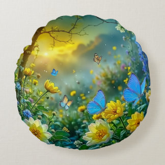 nature round cushion