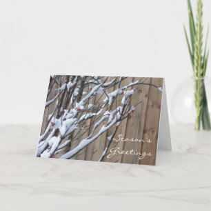 Nature Rustic Holiday Card