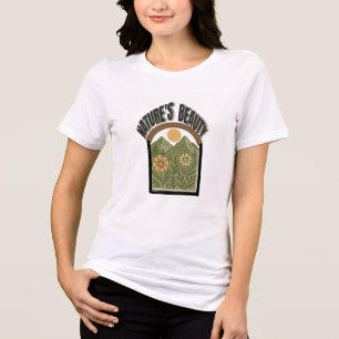  Nature’s Beauty T-Shirt Design Tri-Blend Shirt