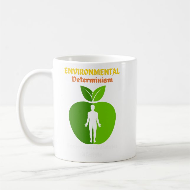 Nature’s Blueprint: Environmental Determinism Tee Coffee Mug (Left)