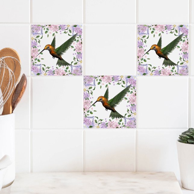 Nature’s Elegance: Hummingbird Flight Tile (Creator Uploaded)