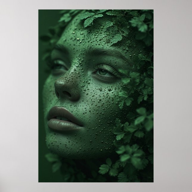 Nature’s Embrace: A Portrait of Beauty Poster (Front)
