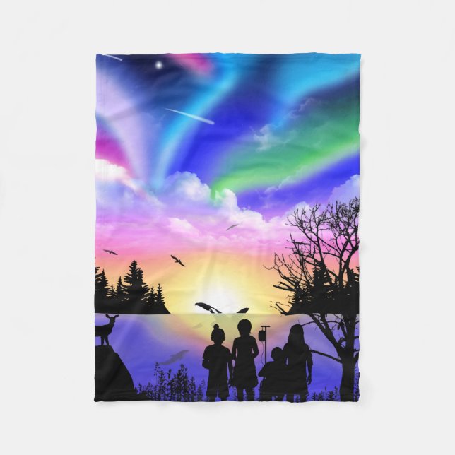 Nature’s Embrace Fleece Blanket (Front)