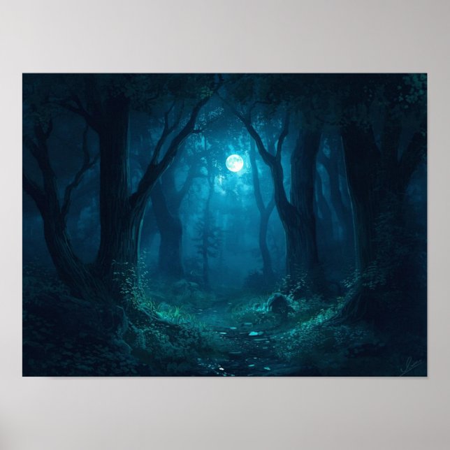 Nature’s Ethereal Cycles: A Visual Journey from Gl Poster (Front)