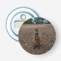 "Nature’s Feast: A Wallaby’s Snack Break"
