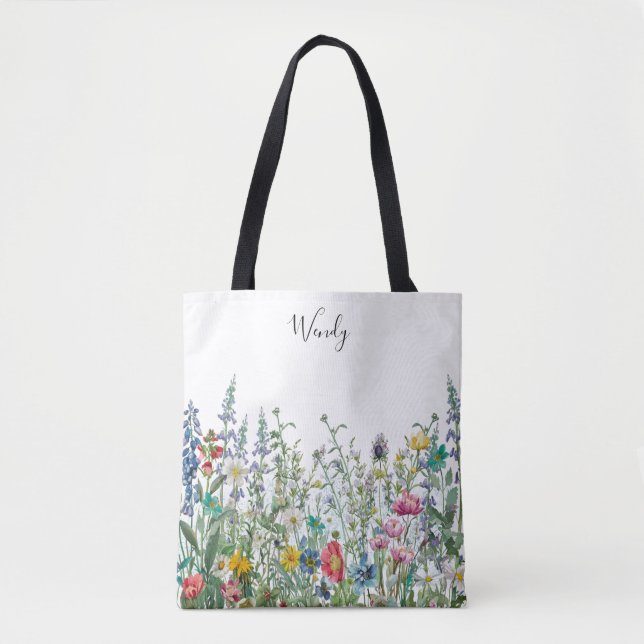 Nature’s Garden Personalised Tote Bag (Front)